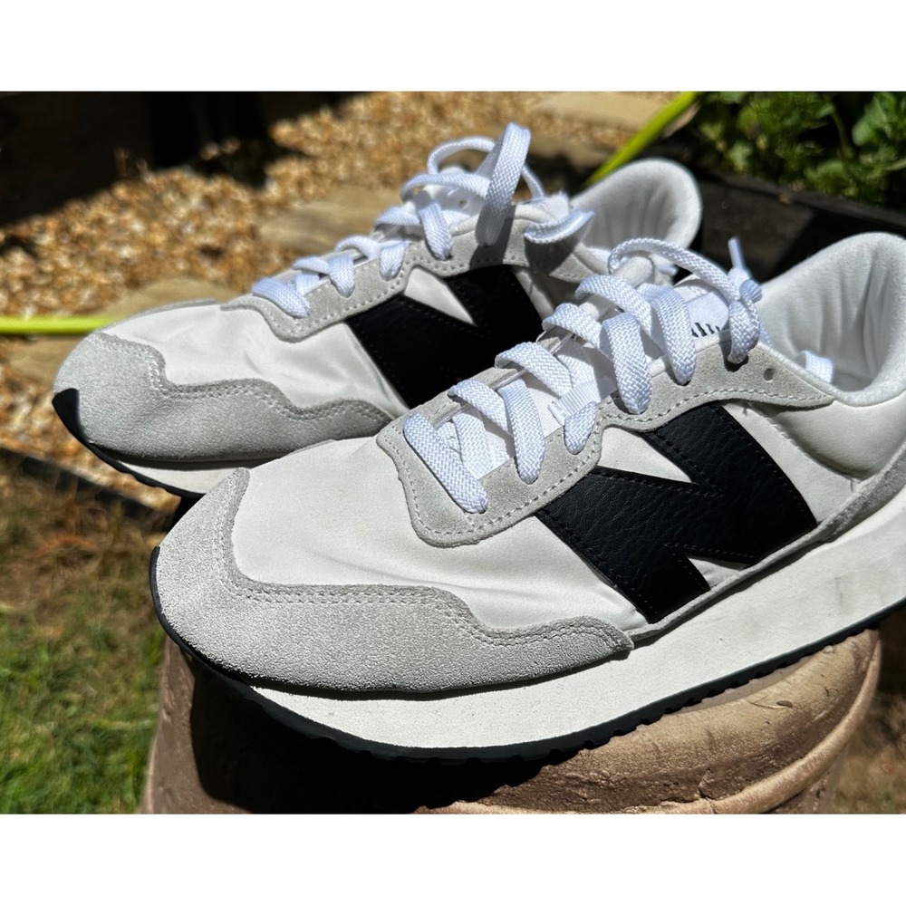 New Balance 237 Womens Sneakers White Black Grey WS237BW Size 8.5